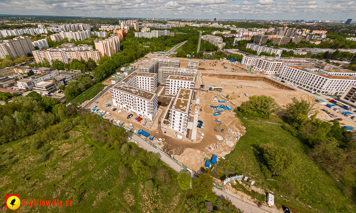 17.05.2023 - Baustelle Alexisquartier und Pandion Verde in Neuperlach